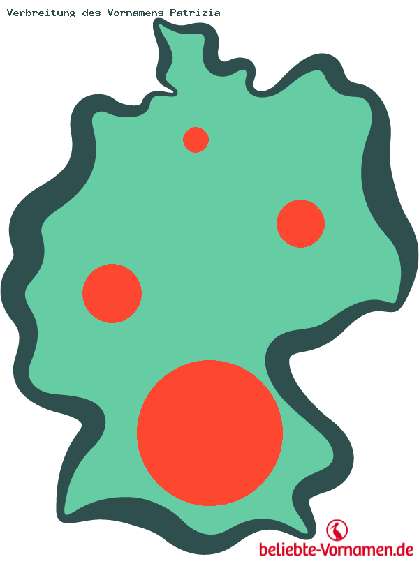 Verbreitung des Vornamens Patrizia