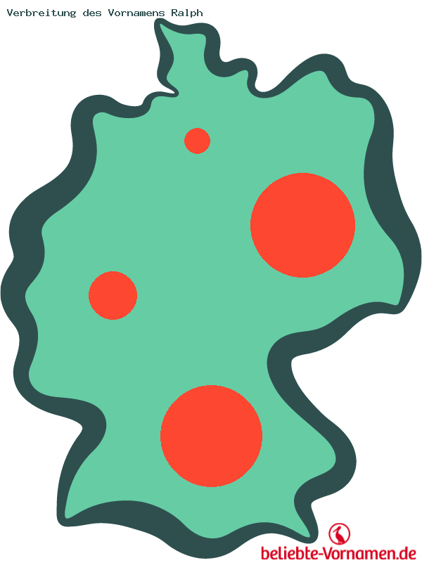 Verbreitung des Vornamens Ralph