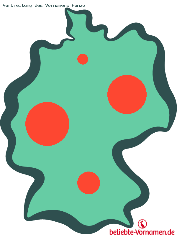 Verbreitung des Vornamens Renzo