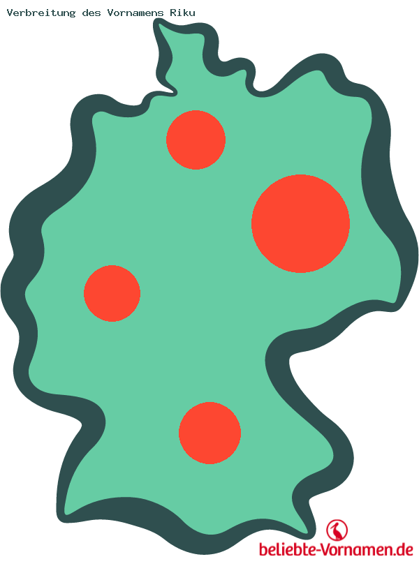 Verbreitung des Vornamens Riku