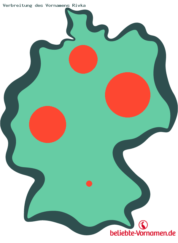Verbreitung des Vornamens Rivka