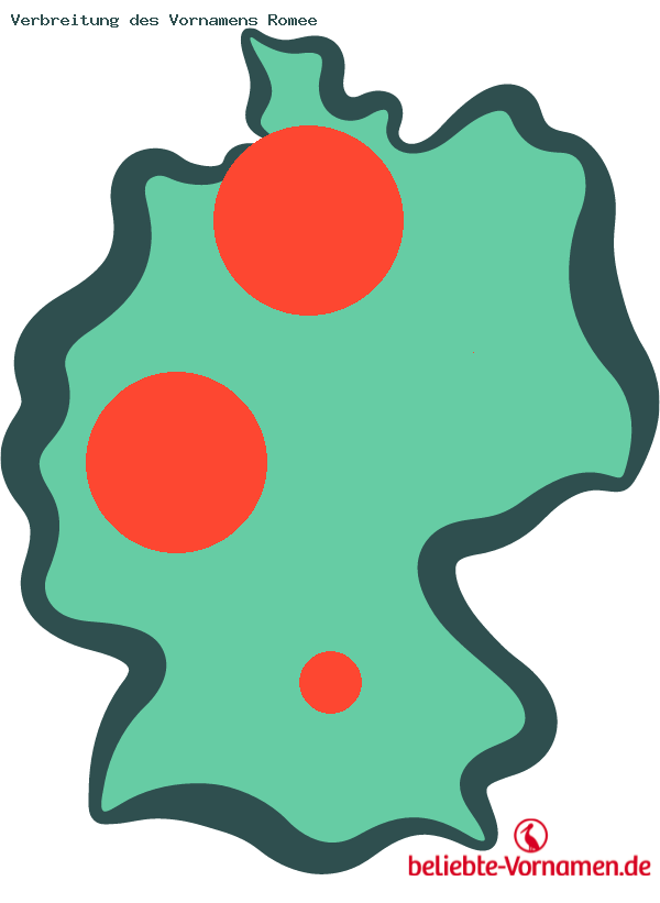 Verbreitung des Vornamens Romee