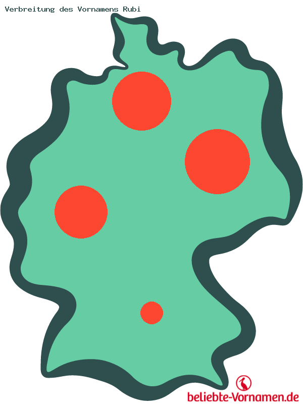 Verbreitung des Vornamens Rubi