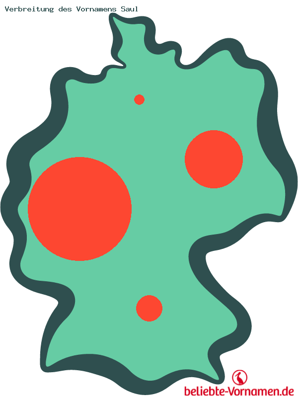Verbreitung des Vornamens Saul