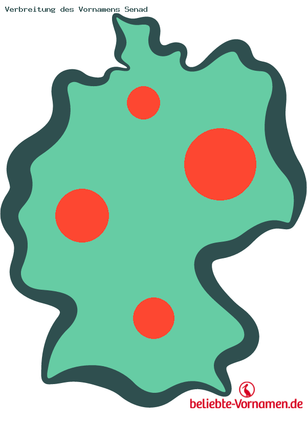 Verbreitung des Vornamens Senad