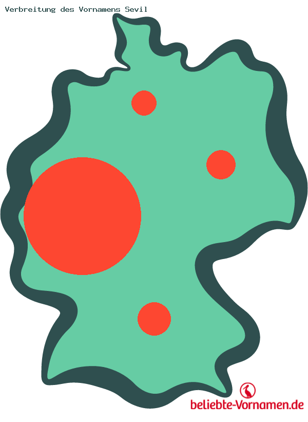 Verbreitung des Vornamens Sevil