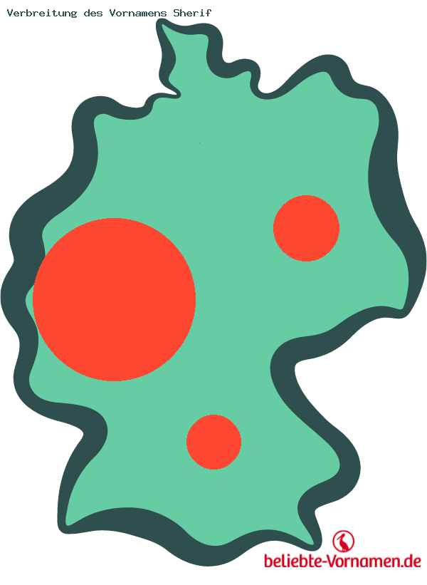 Verbreitung des Vornamens Sherif