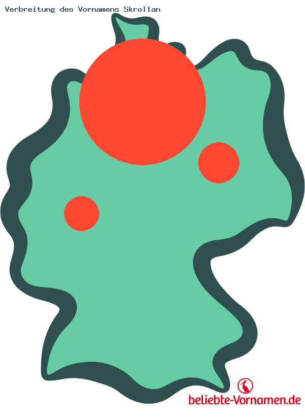 Verbreitung des Vornamens Skrollan