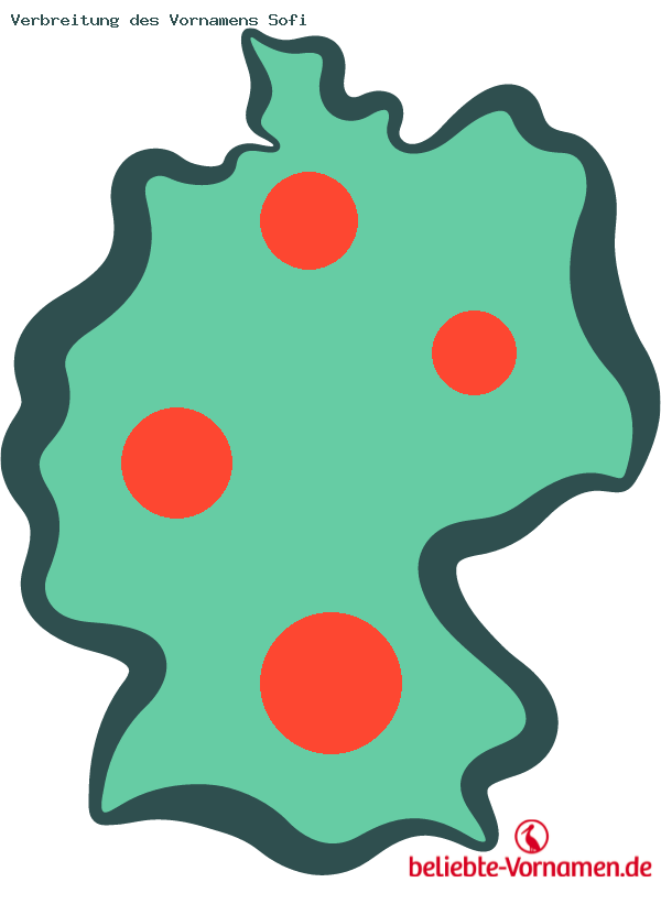 Verbreitung des Vornamens Sofi