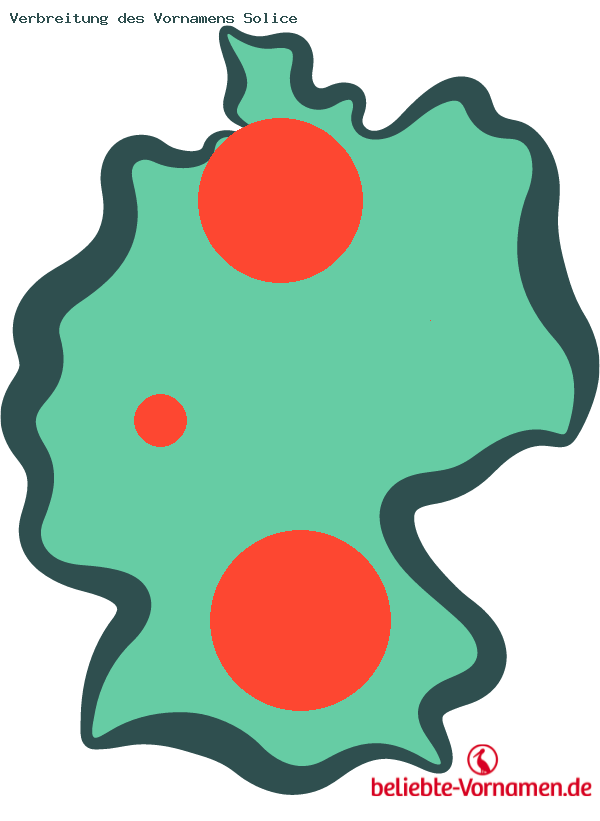 Verbreitung des Vornamens Solice