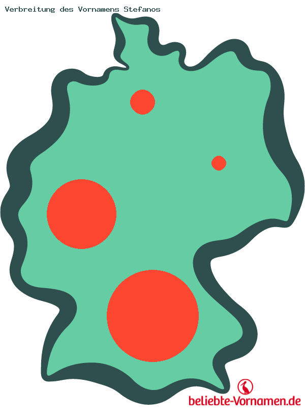 Verbreitung des Vornamens Stefanos