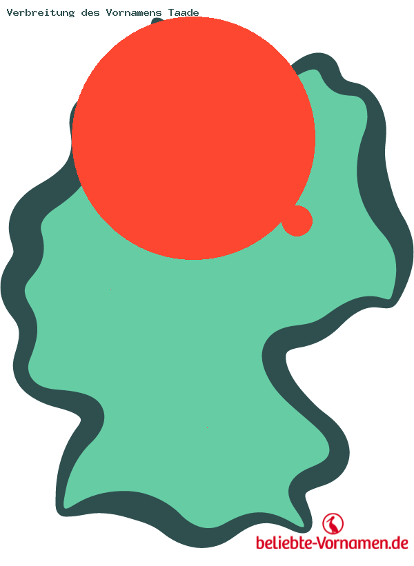 Verbreitung des Vornamens Taade