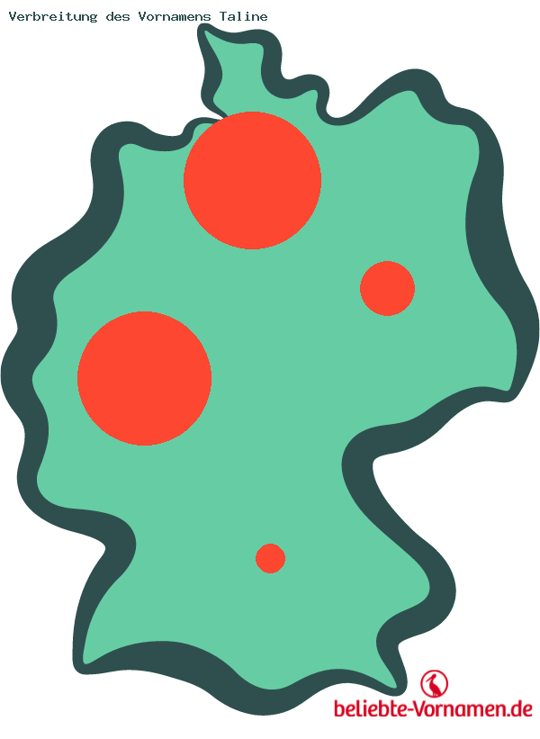 Verbreitung des Vornamens Taline