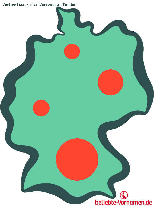 Verbreitung des Vornamens Teodor
