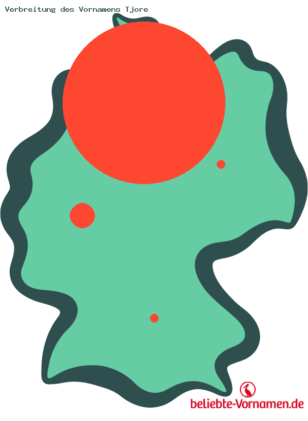 Verbreitung des Vornamens Tjore