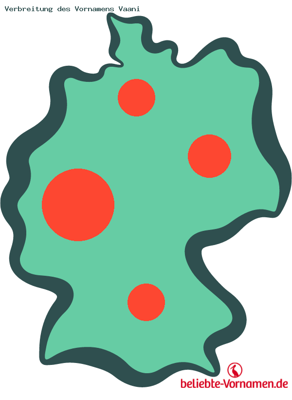 Verbreitung des Vornamens Vaani