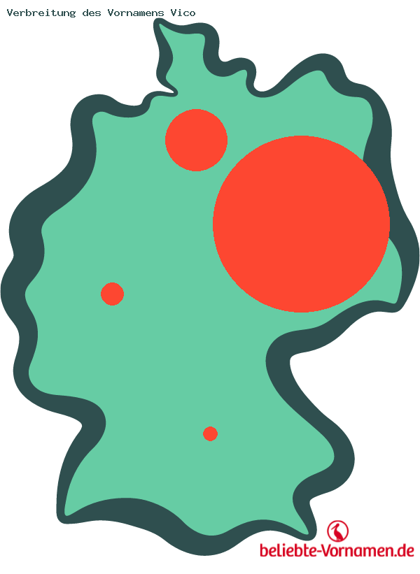 Verbreitung des Vornamens Vico