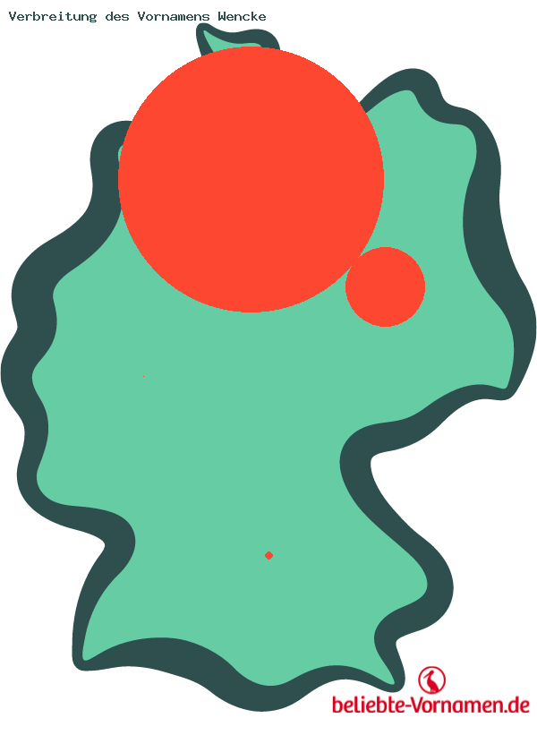 Verbreitung des Vornamens Wencke