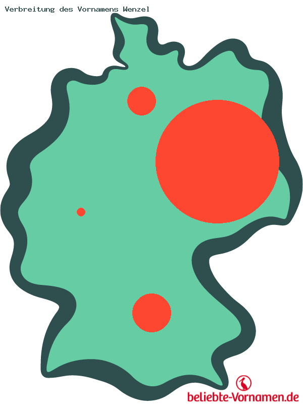 Verbreitung des Vornamens Wenzel