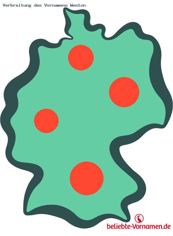 Verbreitung des Vornamens Weston
