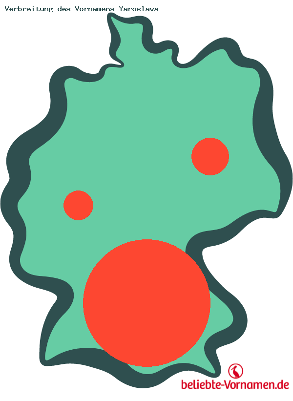 Verbreitung des Vornamens Yaroslava