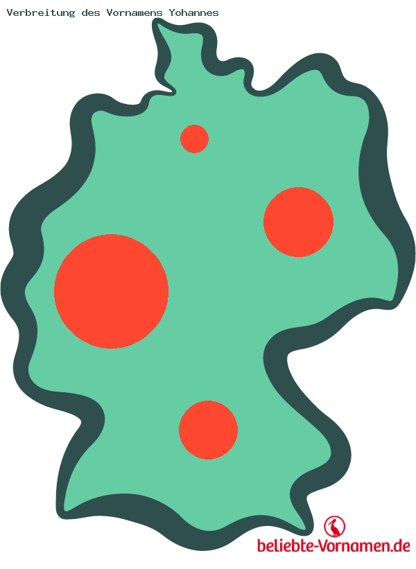 Verbreitung des Vornamens Yohannes
