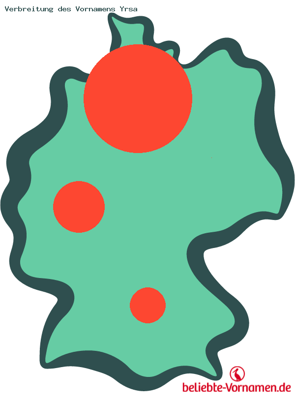 Verbreitung des Vornamens Yrsa