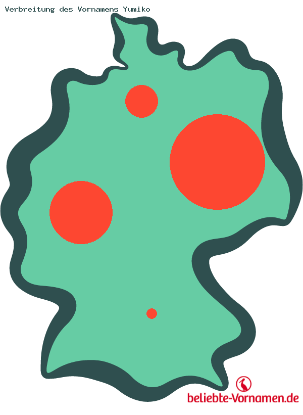 Verbreitung des Vornamens Yumiko
