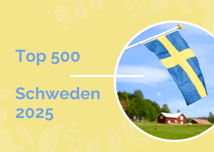 Top 500 Schweden 2025